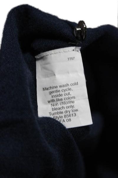 J Crew Womens Blue Cotton Crew Neck Long Sleeve Cardigan Size S