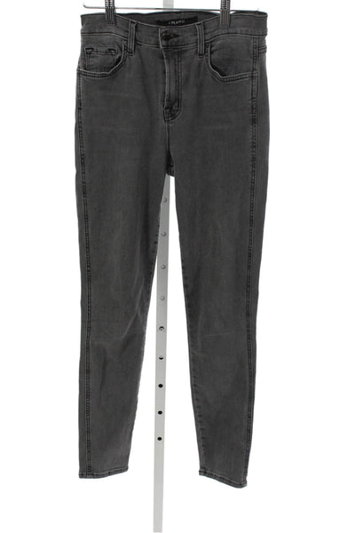 J Brand Womens Gray Skinny Jeans High Rise Cotton Inseam 25 Size 27