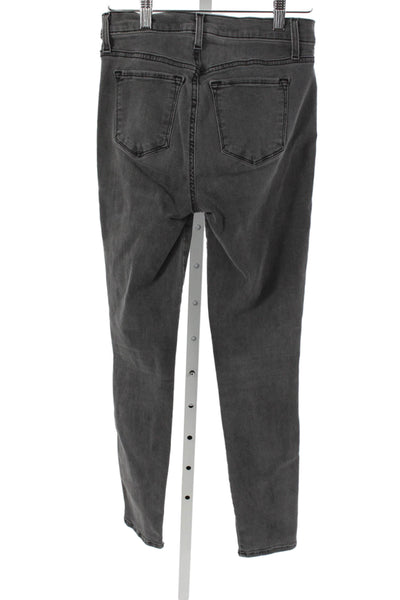 J Brand Womens Gray Skinny Jeans High Rise Cotton Inseam 25 Size 27