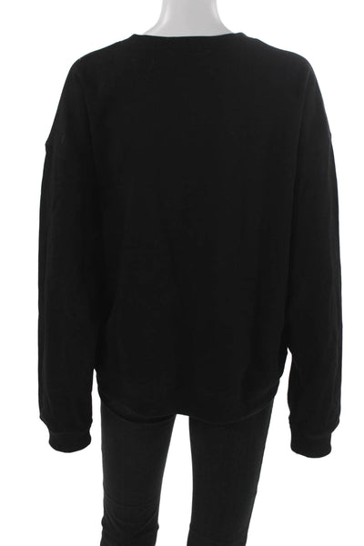 Rebecca Minkoff Women Black Pullover Sweatshirt Size M