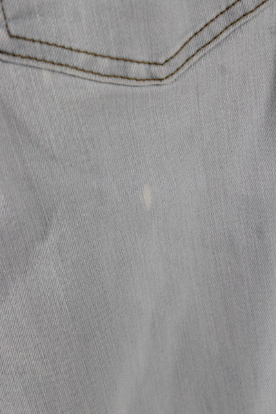 Frame Womens Wide-Leg Jeans Blue Cotton Blend High Rise Size 30
