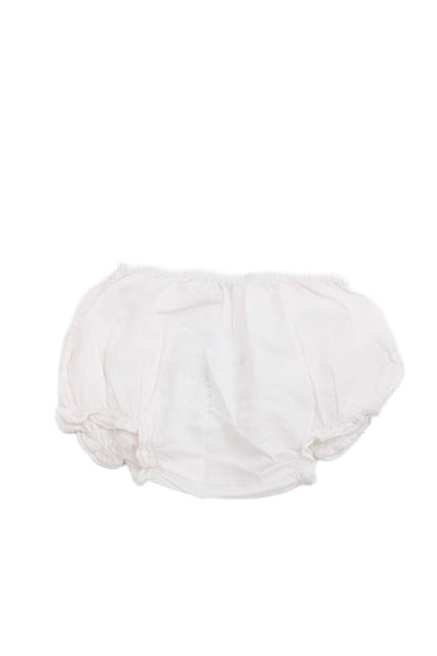 Bonpoint Girls Elastic Waistband Lace Trim Bottoms Pale Pink Cottom Size 6M