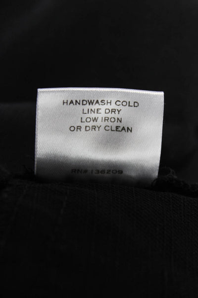 Hatch Women Cropped Tencel Pants Black Pull On Maternity Size 1