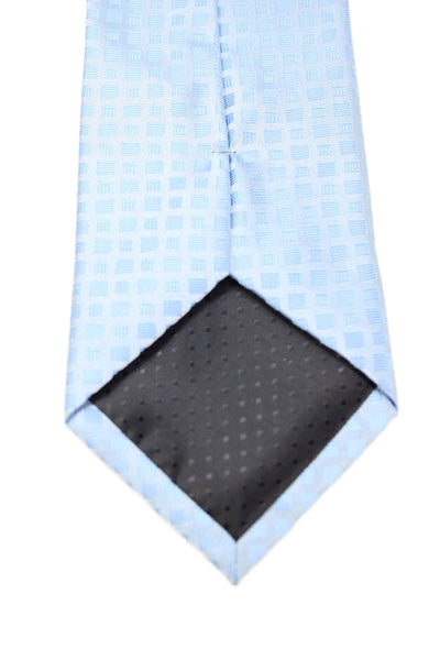 Pierre Cardin Paris Mens Square Print Classic Necktie Sky Blue