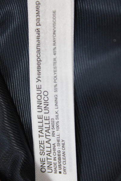 Banana Republic Mens Silk Triangle Print Necktie Blue Multi Colored