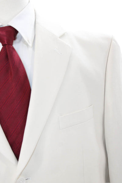 Calvin Klein Mens Silk Beige Blazer Button Closure Size 44