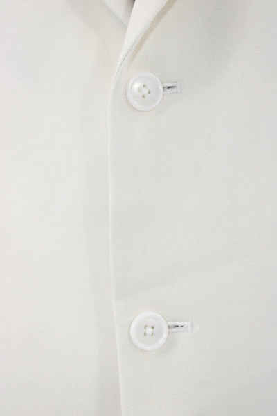 Calvin Klein Mens Silk Beige Blazer Button Closure Size 44