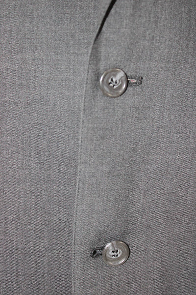 Brooks Brothers Mens Wool Gray Blazer Button Front Size 42
