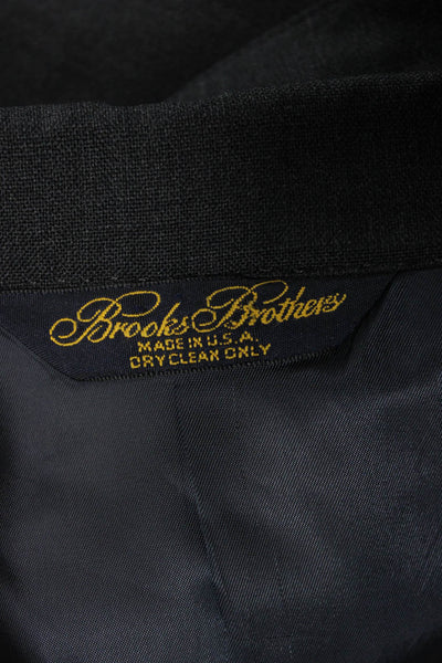 Brooks Brothers Mens Wool Gray Blazer Button Front Size 42