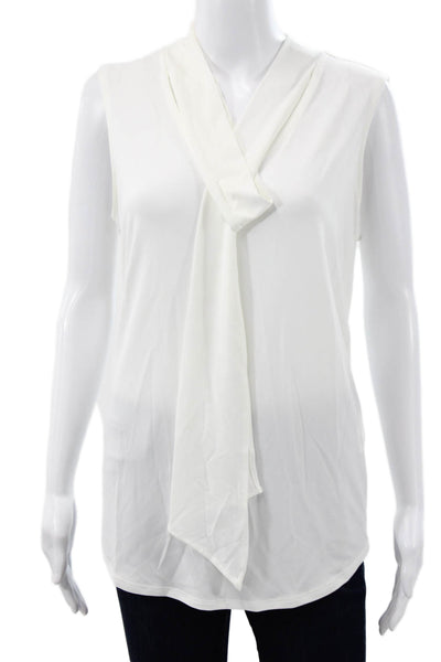 Athleta Women White Mock Neck Long Sleeve Pullover Casual Top Size S