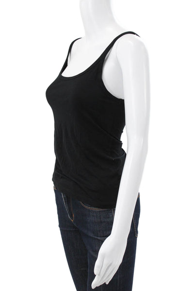 Max Mara Womens Basic Scoop Neck Sleeveless Tank Black Size L