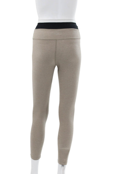Beyond Yoga Womens Ankle Leggings Beige Polyester Blend Size S