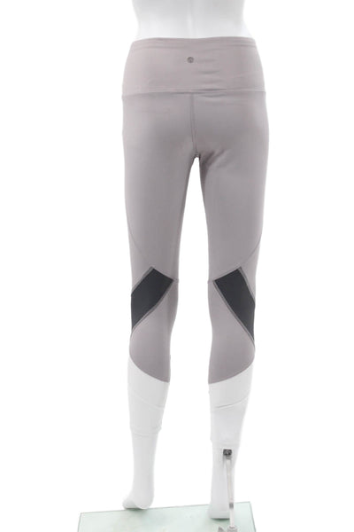 Apana Womens Capri Leggings Gray Colorblock Polyester Pull On Size S