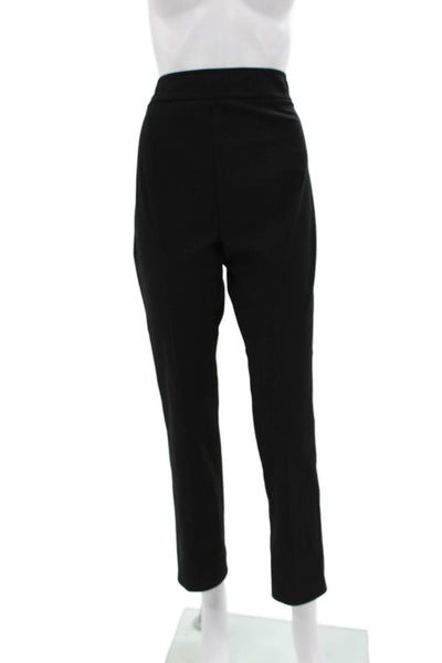 Avenue Montaigne Women Dress Pants Black Cotton Pull On Size 12