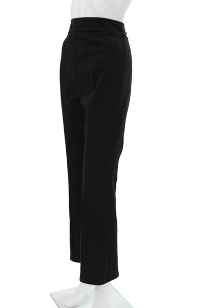 Avenue Montaigne Women Dress Pants Black Cotton Pull On Size 12