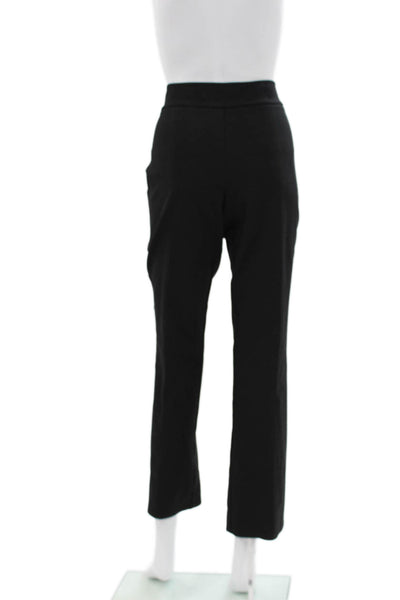 Avenue Montaigne Women Dress Pants Black Cotton Pull On Size 12