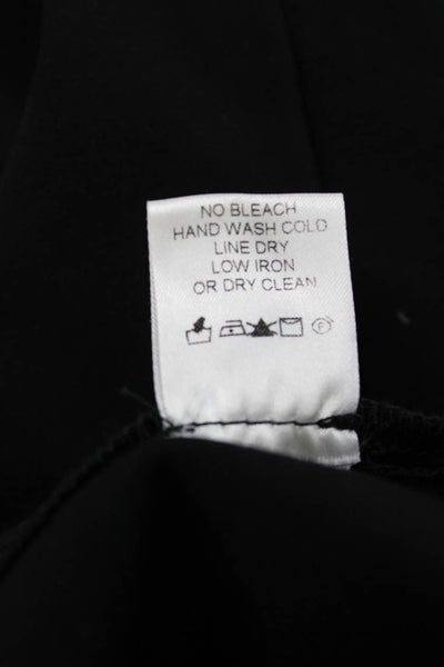 Avenue Montaigne Women Dress Pants Black Cotton Pull On Size 12