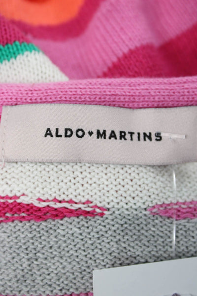 Aldo Martins Women Pullover Striped Boat Neck Sleeveless Multicolor Size S