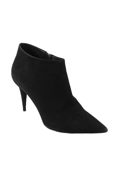 Giuseppe Zanotti Womens Suede Pointed Toe Ankle Boots Black Size 9