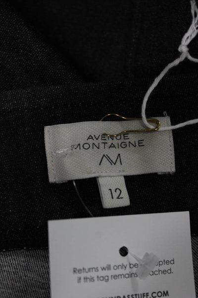 Avenue Montaigne Womens Gray Dress Pants Cotton Blend Size 12