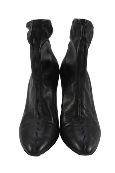 Giuseppe Zanotti Womens Leather Heeled Ankle Boots Black Size 10
