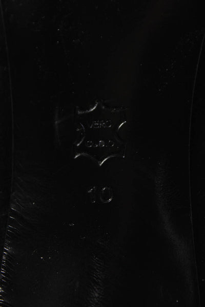 Alice + Olivia Womens Suede Knee High Heeled Boots Black Size 10