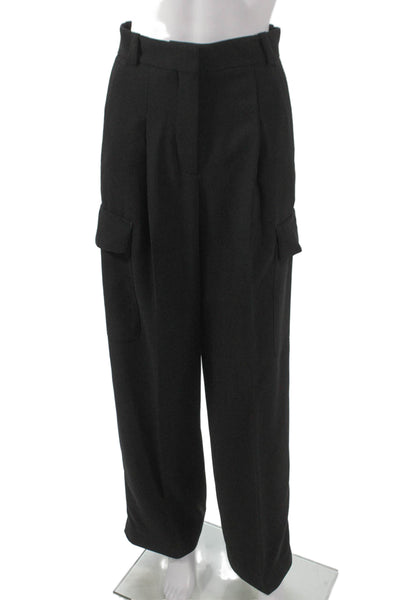 Ba&Sh Women Cargo Pants Black Polyester Size 34