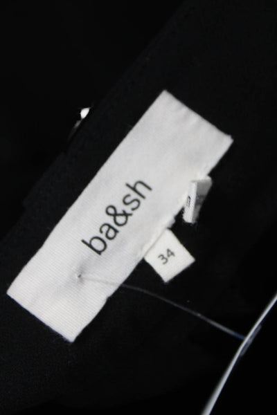 Ba&Sh Women Cargo Pants Black Polyester Size 34