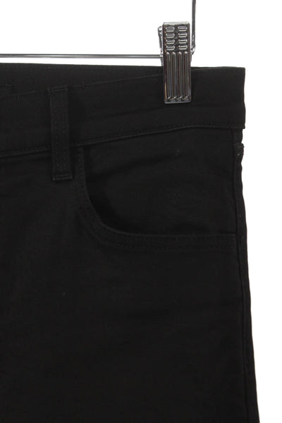 J Brand Womens Ankle Jeans Black Low Rise Cotton Blend Size 27