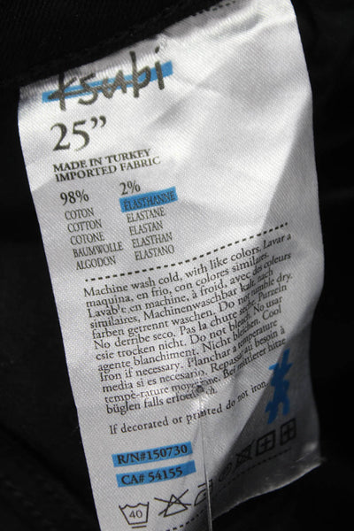 Ksubi Womens Black Skinny Jeans Low Rise Cotton Button Inseam 28 Size 25