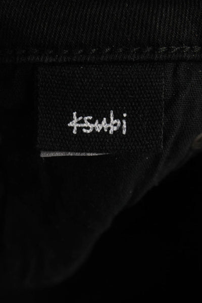 Ksubi Womens Black Skinny Jeans Low Rise Cotton Button Inseam 28 Size 25