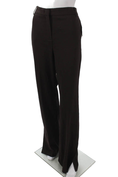 Marella Womens Dress Pants Brown Viscose Hook Eye Size 12