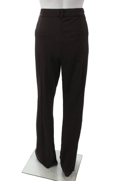 Marella Womens Dress Pants Brown Viscose Hook Eye Size 12