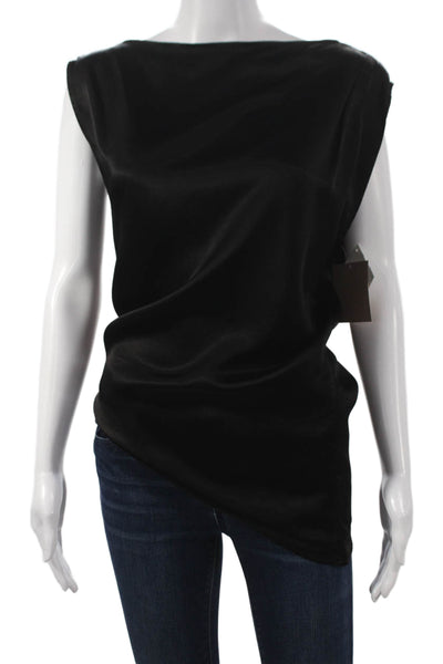 Cali Dreaming Womens Boat Neck Sleeveless Tunic Black Size XS