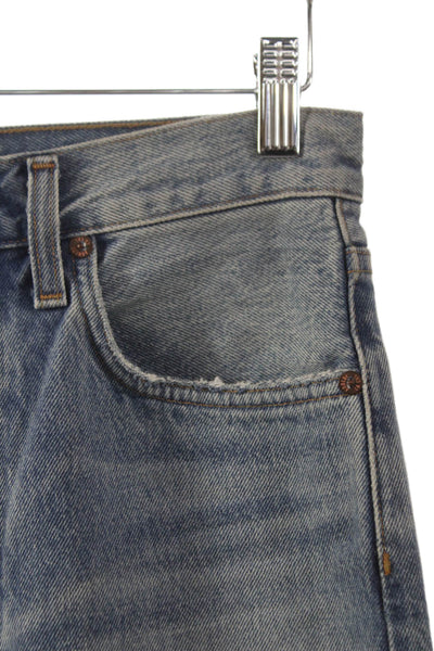 Agolde Women Straight Jeans Blue High Rise 100% Cotton Inseam 32 Size 24