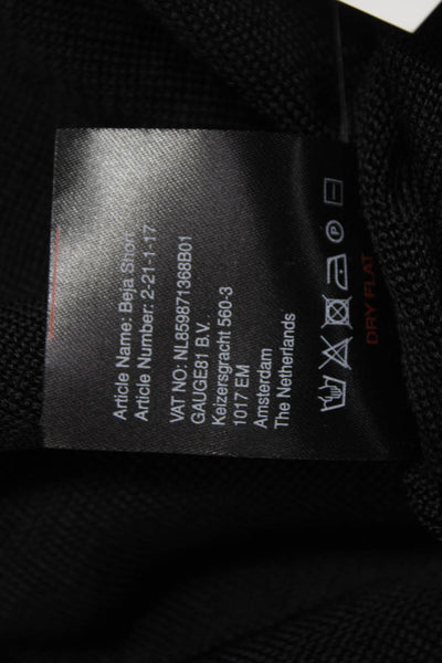 GAUGE81 Women One Shoulder Sleeveless Viscose Tunic Black Size M