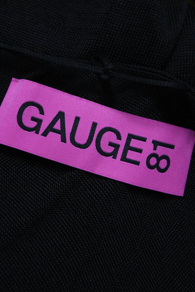GAUGE81 Women One Shoulder Sleeveless Viscose Tunic Black Size M