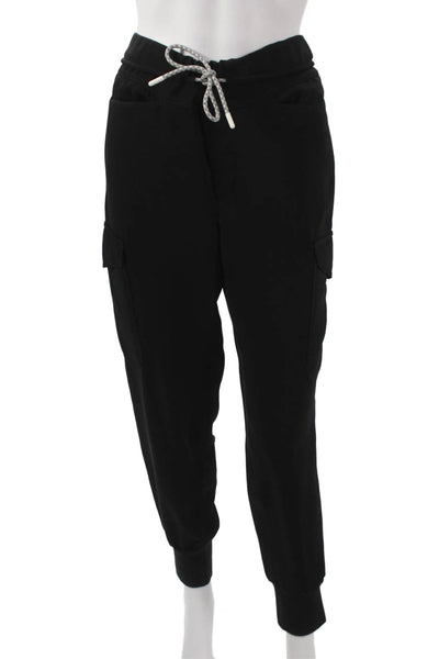 Closed Womens Jogger Pants Black Polyester Drawstring Size S