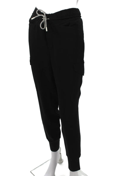 Closed Womens Jogger Pants Black Polyester Drawstring Size S