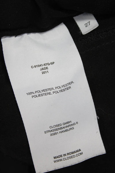 Closed Womens Jogger Pants Black Polyester Drawstring Size S