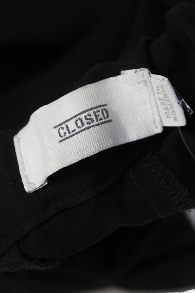 Closed Womens Jogger Pants Black Polyester Drawstring Size S