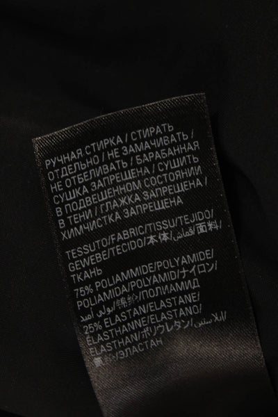 Balenciaga Womens Bodycon Short Black Long Sleeve Round Neck Dress Size M