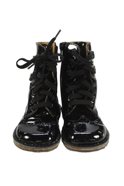 Emile Et Ida Baby Walker PePe Girls Glitter Boots Black Gold Size 22 26 Lot 4
