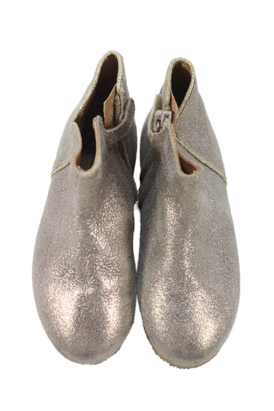 Emile Et Ida Baby Walker PePe Girls Glitter Boots Black Gold Size 22 26 Lot 4