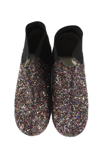 Emile Et Ida Baby Walker PePe Girls Glitter Boots Black Gold Size 22 26 Lot 4