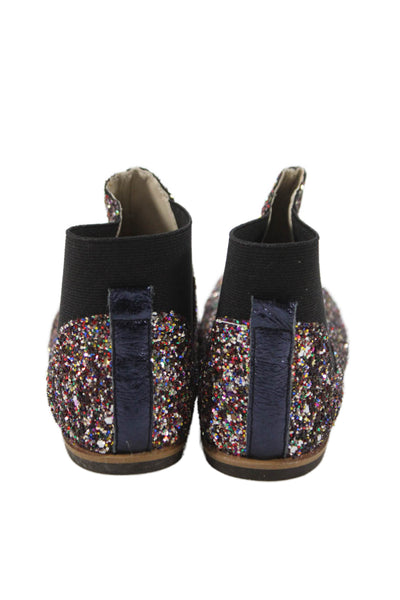 Emile Et Ida Baby Walker PePe Girls Glitter Boots Black Gold Size 22 26 Lot 4