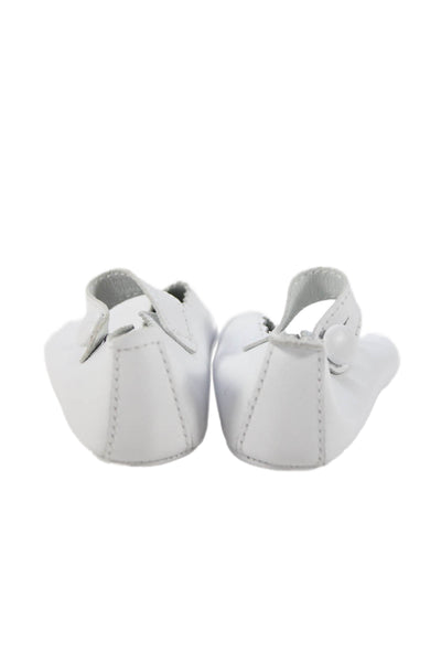 Harrods Emmy Girls Leather Mary Jane Ballet Flats White Silver Size 16 18 Lot 3