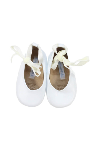 Stella McCartney Kids Elephantito Girls Ballet Flats White Beige Size 17 2 Lot 3