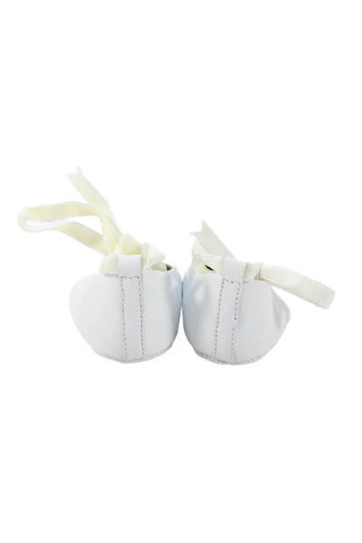 Stella McCartney Kids Elephantito Girls Ballet Flats White Beige Size 17 2 Lot 3