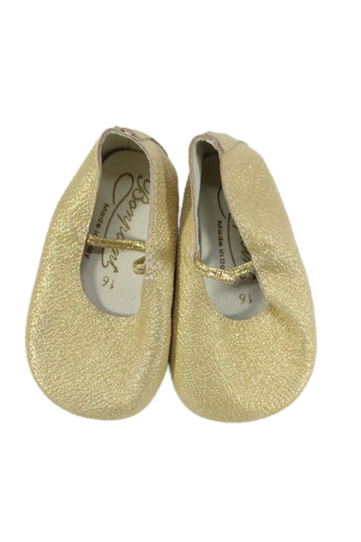 Mayoral Bonpoint Girls Baller Flats Boots Pink Gold White Size 16 Lot 4